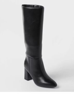 Women’s Evangeline Under Knee Heeled Boots with Memory Foam Insole